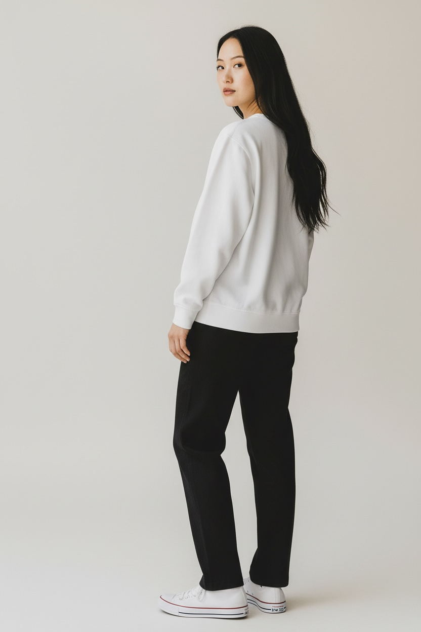 Camisola de algodão branca da marca Artigo Importado, com detalhes suaves e confortável para uso diário.