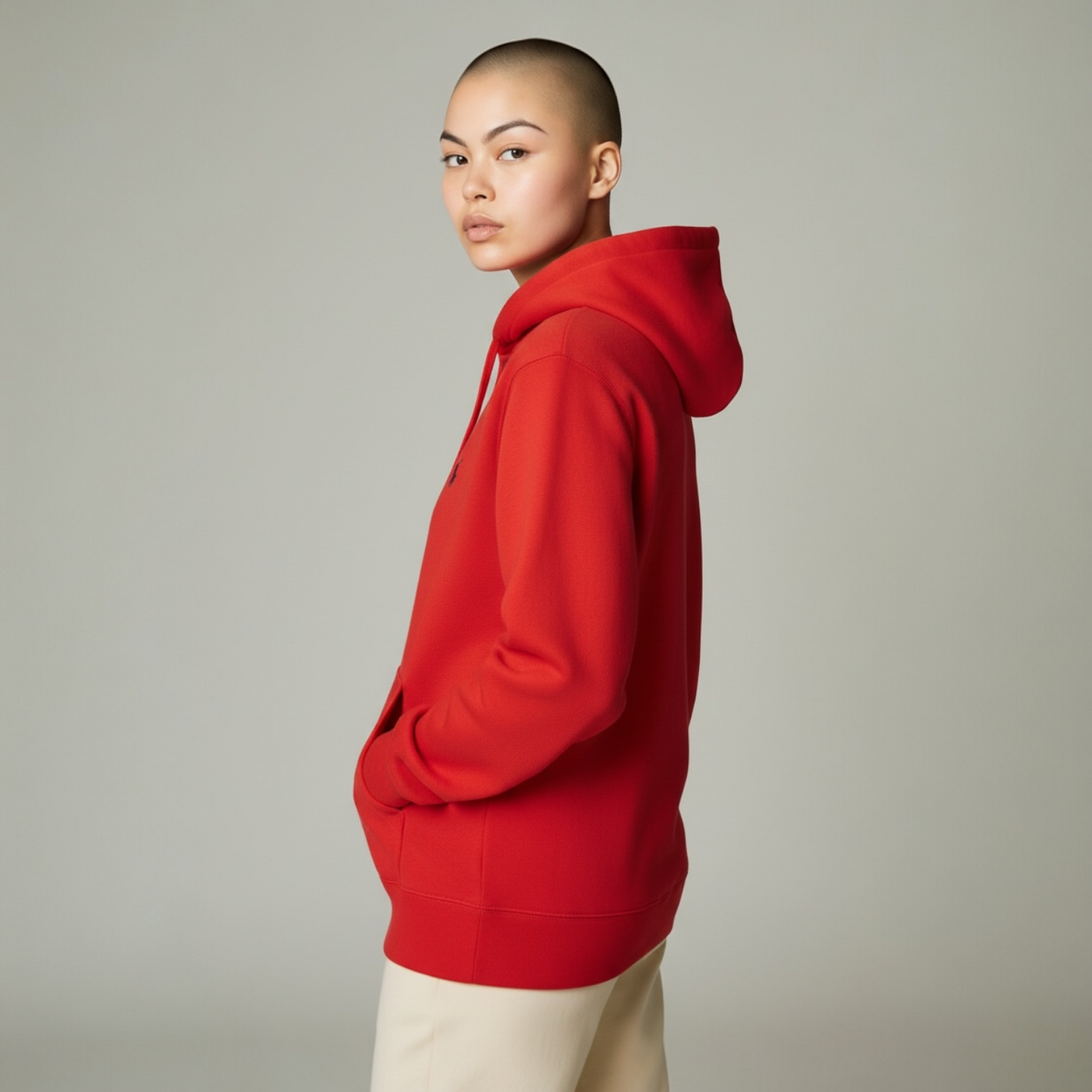 Camisola de Primavera Inverno vermelha da Artigo Importado, com tecido confortável e design elegante para esta estação.